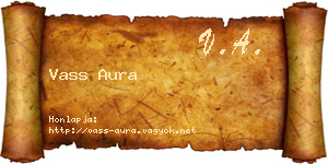 Vass Aura névjegykártya